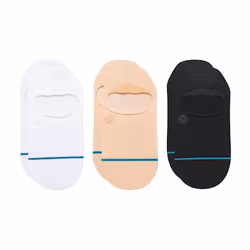 Stance Icon No Show 3 Pack, Calzini per scarpe da ginnastica, Multicolore, Adulto, 3 paio/a