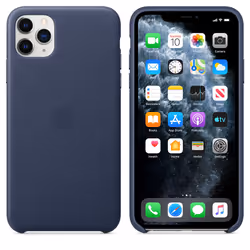 Apple Custodia in pelle per iPhone 11 Pro Max - Blu notte - Vista aggiuntiva 8