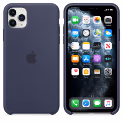 Apple Custodia in silicone per iPhone 11 Pro Max - Blu notte - Vista aggiuntiva 7