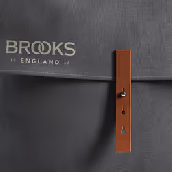 Brooks Brick Lane Pannier Posteriore Borsa da bicicletta 15 L Tela, Pelle Grigio - Vista aggiuntiva 6