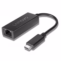 Lenovo 4X90L66917, Cablato, USB tipo-C, Ethernet, Nero