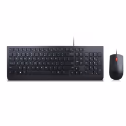 Lenovo 4X30L79891, Full-size (100%), Cablato, USB, QWERTZ, Nero, Mouse incluso
