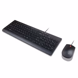Lenovo 4X30L79897, Full-size (100%), Cablato, USB, QWERTZ, Nero, Mouse incluso