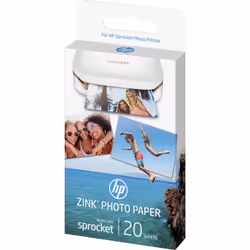HP Confezione da 20 fogli di carta fotografica adesiva Sprocket da 5 x 7,6 cm - Vista aggiuntiva 2