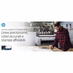 HP Cartuccia di inchiostro giallo DesignJet 730 da 130 ml - Vista aggiuntiva 4