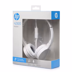 HP H2800 Auricolare Cablato A Padiglione Musica e Chiamate Argento, Bianco - Vista aggiuntiva 4
