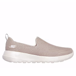 Skechers Go Walk Joy, Scarpe da barca, Femmina, Adulto, Beige, Bianco, Tinta unita, Chiusura con lacci