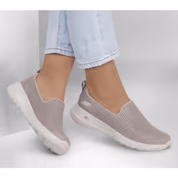 Skechers Go Walk Joy Scarpe da barca Femmina Beige, Bianco