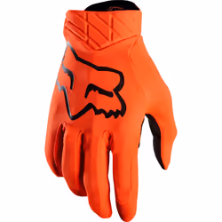 FOX Airline Guanti Motocross, nero-arancione, dimensione 2XL per uomo