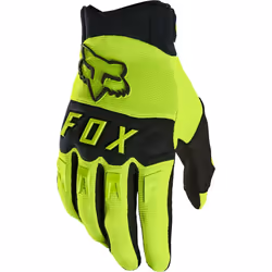 FOX Dirtpaw Guanti Motocross, nero-giallo, dimensione S per uomo