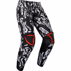FOX 180 Peril Pantaloni da motocross giovanile, nero-bianco, dimensione 26