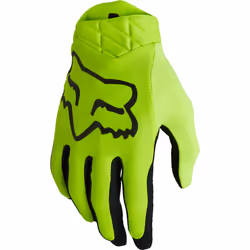 FOX Airline Guanti Motocross, nero-giallo, dimensione 2XL per uomo