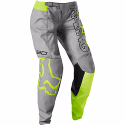 FOX 180 Skew Pantaloni Motocross Donna, grigio-giallo, dimensione L 34 per donne - Vista aggiuntiva 2