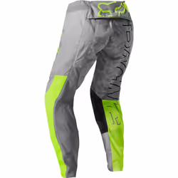 FOX 180 Skew Pantaloni Motocross Donna, grigio-giallo, dimensione L 34 per donne - Vista aggiuntiva 3
