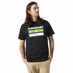 FOX Kawi Stripes SS Premium Maglietta, nero, dimensione S per uomo