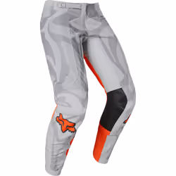 FOX Airline Exo Pantaloni Motocross, grigio-arancione, dimensione 28 per uomo