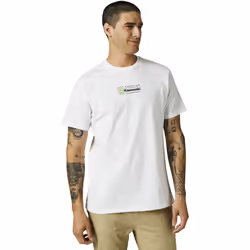 FOX Kawasaki Premium Maglietta, bianco, dimensione L per uomo