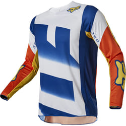 FOX 360 Rkane Maglia Motocross, blu-arancione, dimensione XL per uomo