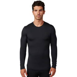 FOX Tecbase Fire Baselayer Camicia funzionale, nero, dimensione M per uomo