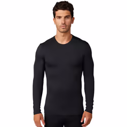 FOX Tecbase Fire Baselayer Camicia funzionale, nero, dimensione L per uomo
