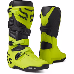 FOX Comp Stivali motocross, nero-giallo, dimensione 47 per uomo