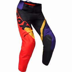 FOX 180 Xpozr Pantaloni Motocross Giovani, nero-rosso-giallo, dimensione 26 - Vista aggiuntiva 2