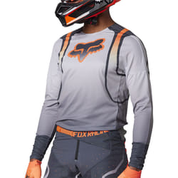 FOX 360 Vizen Maglia Motocross, grigio-arancione, dimensione S per uomo