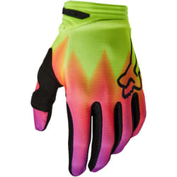 FOX 180 Statk Guanti da motocross, rosa-giallo, dimensione XL per uomo