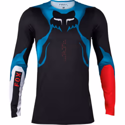 FOX Flexair Withered Maglia Motocross, nero-blu, dimensione M per uomo