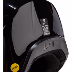 FOX V1 Solid Casco Motocross, nero, dimensione XL per uomo