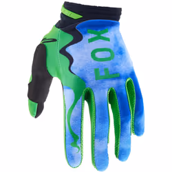 FOX 180 Atlas Guanti da motocross, nero-blu, dimensione L per uomo