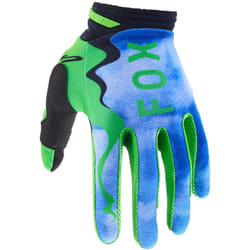 FOX 180 Atlas Guanti da motocross, nero-blu, dimensione 2XL per uomo