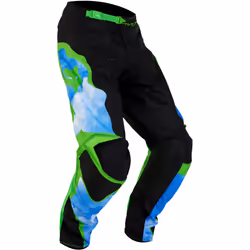 FOX 180 Atlas Pantaloni Motocross, nero-verde, dimensione 28 - Vista aggiuntiva 2