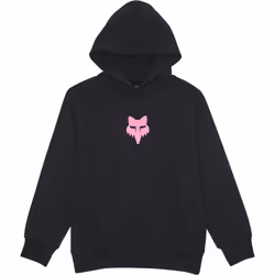 FOX Legacy Felpa con cappuccio giovanile, nero-rosa, dimensione M