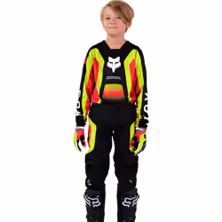 FOX 180 Ballast Pantaloni Motocross Giovani, nero-rosso, dimensione XL