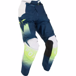 FOX 180 Flora Pantaloni Motocross, bianco-blu, dimensione 30 per uomo