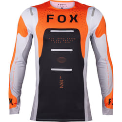 FOX Flexair Magnetic Maglia Motocross, nero-bianco-arancione, dimensione M per uomo