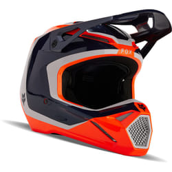 FOX V1 Nitro MIPS Casco Motocross, nero-bianco-arancione, dimensione S per uomo