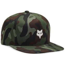 FOX Head Camo Tech Snapback Berretto, verde-marrone per uomo