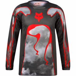 FOX 180 Atlas Maglia Motocross Giovanile, grigio-rosso, dimensione XL