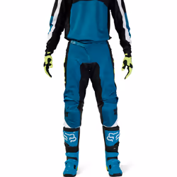 FOX 180 Nitro Pantaloni Motocross, nero-bianco-verde-blu, dimensione 26 per uomo - Vista aggiuntiva 3
