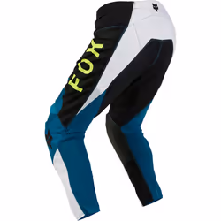 FOX 180 Nitro Pantaloni Motocross, nero-bianco-verde-blu, dimensione 28 per uomo