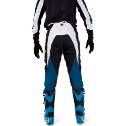 FOX 180 Nitro Pantaloni Motocross, nero-bianco-verde-blu, dimensione 36 per uomo