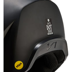 FOX V1 Solid Casco Motocross, nero, dimensione L per uomo