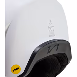 FOX V1 Solid Casco Motocross, bianco, dimensione L per uomo - Vista aggiuntiva 3