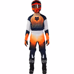 FOX 360 Revise Maglia Motocross, blu-arancione, dimensione 2XL per uomo - Vista aggiuntiva 3