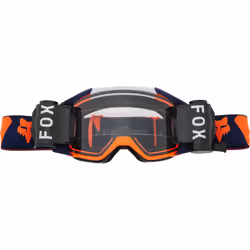 FOX Vue Roll Off Occhiali da motocross, blu-arancione per uomo