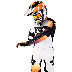FOX 360 Streak Maglia Motocross, bianco, dimensione 2XL per uomo