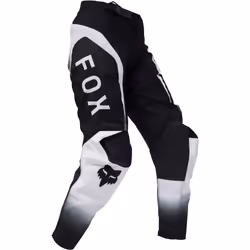 FOX 180 Lean Pantaloni da motocross per ragazzi, nero-bianco, dimensione 24