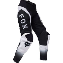 FOX 180 Lean Pantaloni da motocross per ragazzi, nero-bianco, dimensione 24